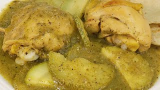 POLLO EN SALSA VERDE CON CALABACITAS [upl. by Esinev474]