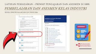 Latihan Pemahaman Pembelajaran dan Asesmen Kelas Industri [upl. by Tiler]