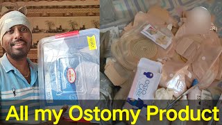 All necessary Ostomy products  Ostomy product which we must keep  Indian Ostomy boy ostomylife [upl. by Eed]