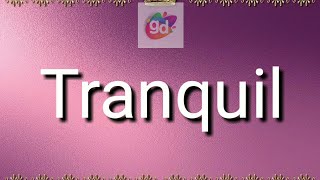 Tranquil OppositeAntonym Word with MeaningGoogul Dictionary [upl. by Eillas]