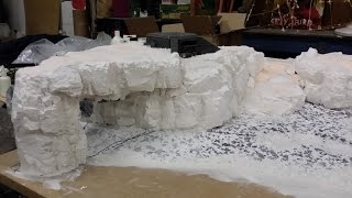 How to make realistic wargaming cliffs amp outcrops Pt2  fixing the rockfaces [upl. by Eniledgam]