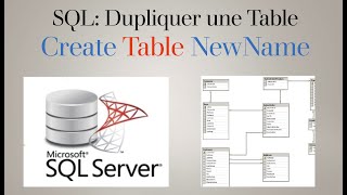 Comment Dupliquer une Table dans une base de données SQL  SQL Server 07 [upl. by Magdalene]