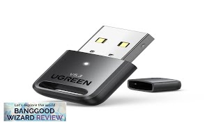 Ugreen USB bluetooth 53 Adapter WIN10 Free Drive Audio Receiver for PC Review [upl. by Anyal]