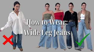 Dos amp Donts Wide Leg Jeans  Styling Rules [upl. by Anilosi]