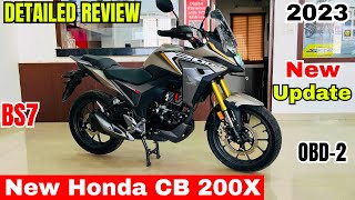 2024 All New Honda CB200X BS7✅Detailed Review  Price  Features  Changes  Update😱Better than ktm [upl. by Eeuqram]