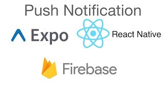 React Native  Simple push notification using Firebase and expo [upl. by Marybella]