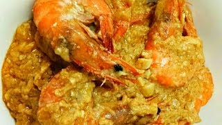 SALTED EGG BUTTERED SHRIMP  Shrimp Recipe [upl. by Yztim]