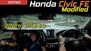 300HP Modified Honda Civic FE  Fan Car Checked Out on Genting  YS Khong Driving [upl. by Aisatal]