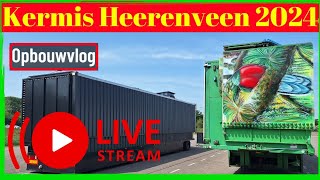 Pinksterkermis Heerenveen 2024 Opbouwen Vlog 13 mei LIVE [upl. by Ahsirhcal]