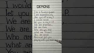 demons lyrics doja cat demon dojacat lyrics [upl. by Charla]