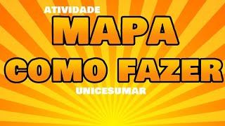 Como fazer a atividade Mapa  Analise e Desenvolvimento de Sistemas Unicesumar [upl. by Enelyahs413]