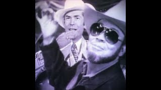 Hank Williams Jr Theres A Tear in My Beer live duet with Hank Williams Sr [upl. by Nirraj]