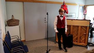 Norwegian bassbaryton Bjørn Mathias Tollefsen 15 sings for the elderly at a local care centre [upl. by Nadya383]