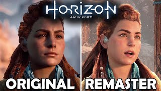 Horizon Zero Dawn ORIGINAL vs REMASTERED  Graphics Comparison [upl. by Aeli]