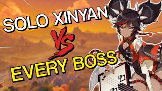 Can Xinyan SOLO EVERY BOSS In The Game   Genshin Impact [upl. by Niklaus144]