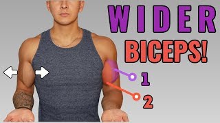 How To Get WIDERTHICKER Looking Biceps Full Biceps Workout [upl. by Gittel]