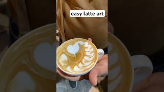 easy latte art coffeetrend [upl. by Haliehs]