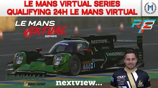 Le Mans Virtual Series  Qualifying for the 24 hours of Le Mans Virtual on rFactor 2 [upl. by Dnomed]