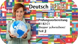 Besser schreiben 3 Deutsch B1 B2 C1 Prüfungsvorbereitung [upl. by Ytomit]