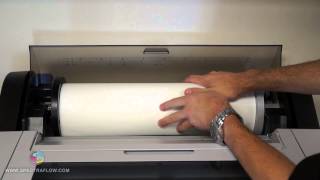 Epson Stylus Pro 4900  Paper loading options [upl. by Nitsyrc]