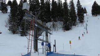 Téléski quotVieille Casequot Les Diablerets [upl. by Einafets]