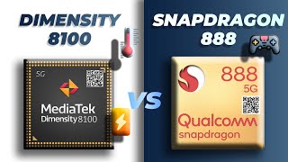 Dimensity 8100 vs Snapdragon 888  The best Processor  Gaming  Techie Nick Hindi [upl. by Feledy530]