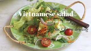 Vietnamese Salad with pickled carrots  My Kitchen Stories Cook Travel Eat [upl. by Labors]