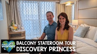 Discovery Princess Balcony Stateroom Tour [upl. by Reteip236]