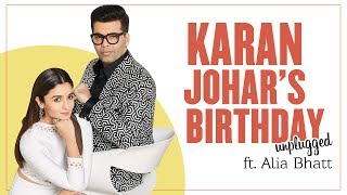 Karan Johars Birthday Unplugged Ft Alia Bhatt  LIVE [upl. by Arikaahs153]