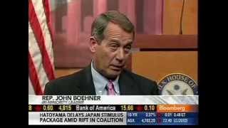 Boehner on Bloomberg Dems TARP Slush Fund quotThe Worst Idea Ive Ever Heardquot [upl. by Aggie]