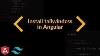 Setup TailwindCSS in Angular [upl. by Acirehs]