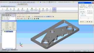 Top Yoke Simulaton CNC motorcycle CAD CAM [upl. by Oiliruam]