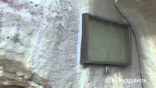 Raw video Vandals deface Pompeys Pillar [upl. by Hovey]