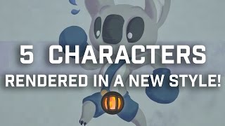 5 Characters Rendered in a New Style [upl. by Ansev]