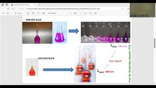 3 K2Cr2O7  KMnO4 Dichromate  Permanganate mixture spectrophotometrically [upl. by Lindon]