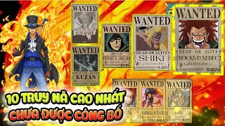 10 Truy Nã Cao Nhất One Piece Mà Chưa Công Bố Dragon Chỉ Top 4 [upl. by Wall]