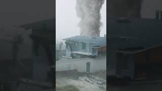 Hurricane vs Tornado Rips Roof off House [upl. by Loveridge]