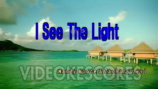 Mandy Moore amp Zachary Levi  I See The Light KaraokeLyricsInstrumental [upl. by Gustavus]