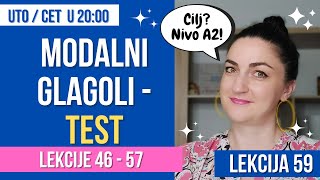 59 MODALNI GLAGOLI  TEST [upl. by Leiso856]