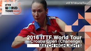 2016 Croatia Open Highlights Miu Hirano vs Polina Mikhailova 12 [upl. by Cand]