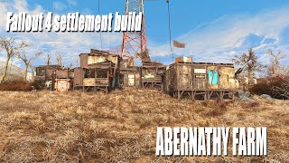 Fallout 4 Abernathy Farm settlement build [upl. by Shiekh]