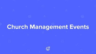 Church Management Events [upl. by Archangel664]