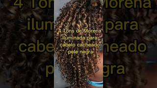 4 TONS DE MORENA ILUMINADA PARA CABELO CACHEADO PELE NEGRA 🦋 cacho cabelocacheado morenailuninada [upl. by Karilla]