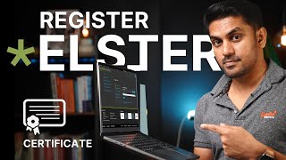 Elster Registration with Digital Certificate  Step by Step Tutorial [upl. by Maram]