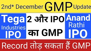 Tega Industries IPO GMP • Anand Rathi IPO GMP • Rategain Tech IPO GMP • Star Wealth IPO GMP • IPO [upl. by Bobby]