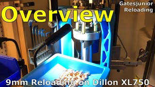 9mm Reloading on Dillon XL750 [upl. by Llewxam]