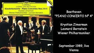 Beethoven Piano Concerto nº 4  Krystian Zimerman Leonard Bernstein Vienna Philharmonic Orchestra [upl. by Harutek]