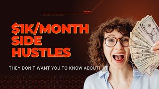 Top 10 Side Hustles To Make 1k monthly [upl. by Deehahs]