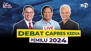 LIVE  Debat Capres Kedua Pemilu 2024  Adu Gagasan Anies  Prabowo  Ganjar Soal Pertahanan [upl. by Cristin]