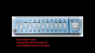 Programming Genie GM3TBX Master Remote with DIP Switches [upl. by Teressa183]